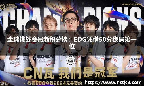 全球挑战赛最新积分榜：EDG凭借50分稳居第一位
